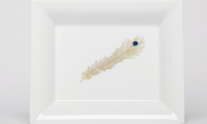 Trinket bowl Peacock Feather