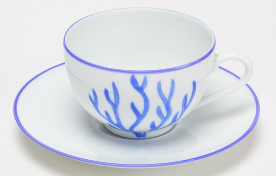 Corail Tasse à thé Bleu - Blue Coral Tea Cup