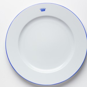 Couronnes Assiette Bleu - Blue Crown Dinner Plate