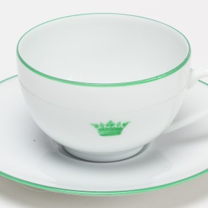 Couronnes Tasse à Thé Vert - Green Crown  Tea Cup