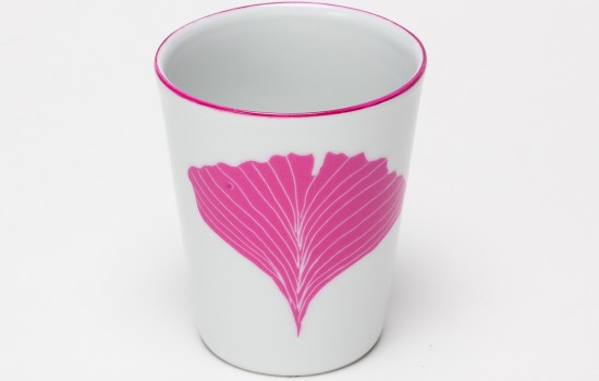 Feuilles Gobelet Gingko Biloba Rose - Pink Leaf of Gingko Biloba mug