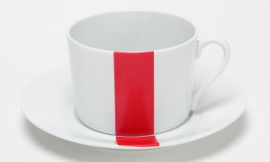 Tea cup Red & Black