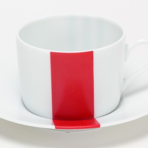 Rouge & Noir Tasse à Petit Dej - Red & Black Breakfast Cup