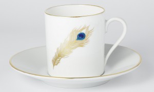Coffee cup Peacock Feather