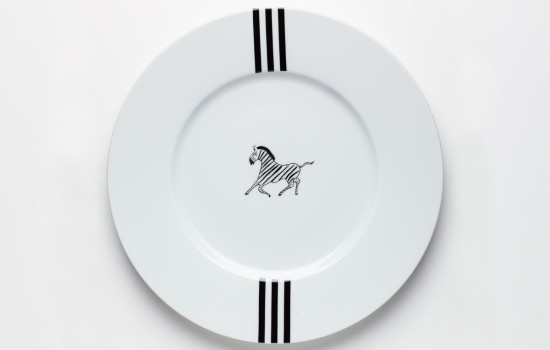 Zèbre Plat - Zebra Dinner Plate